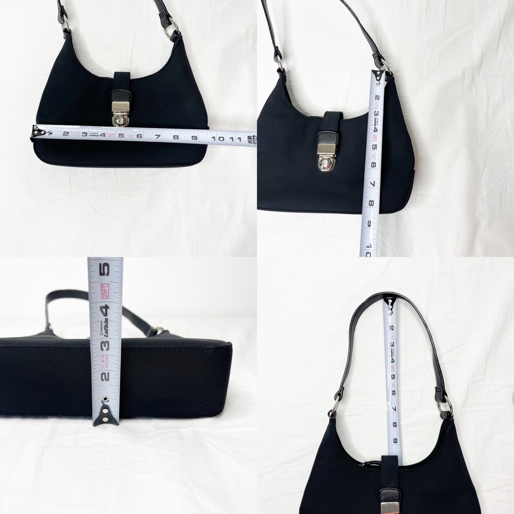 🌸SALE 30%⬇️🌸 Cherokee Black Nylon Shoulder Bag Zip Closure Purse - Picture 13 of 15